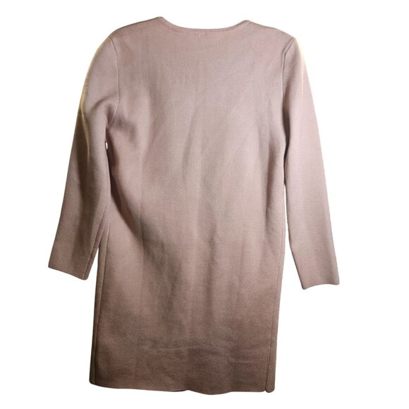 Women’s Beige Knit Long Cardigan S – Quiet Luxury Layering Cottagecore Neutral - Picture 3 of 7